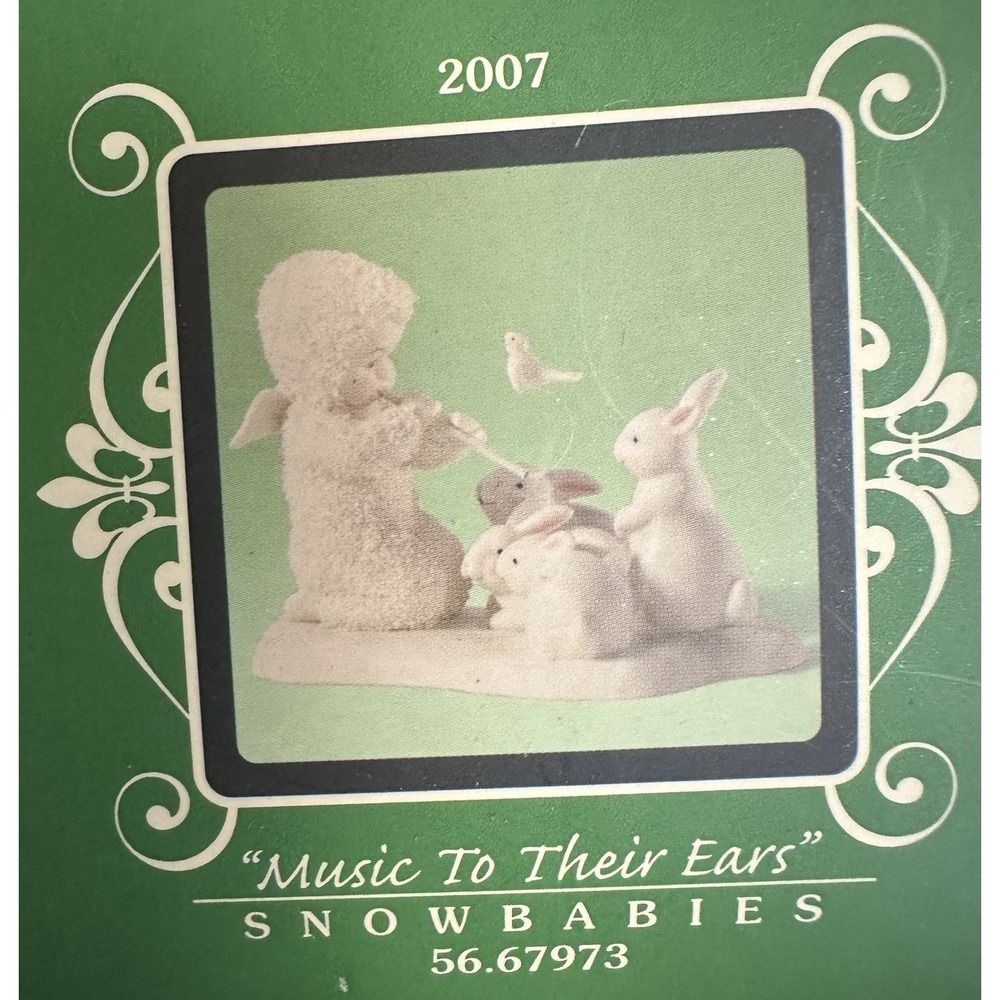 Department 56 Snowbabies "Music to their ears"
